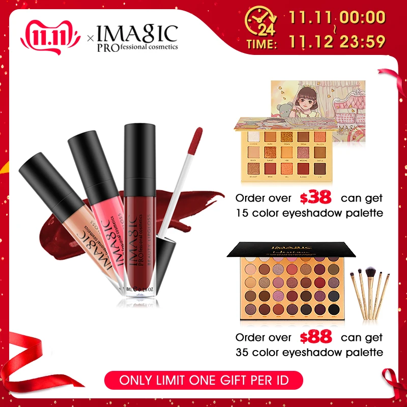 

IMAGIC lip kit Rare Lip Paint matte lipstick Waterproof Strawberry Long Lasting Gloss FB lip gloss