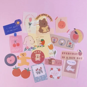 

50pcs Sunny day series washi sticker DIY scrapbooking phone journal week album diary happy planner decorative stickers