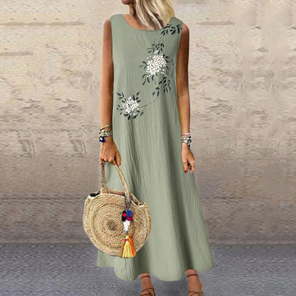 vintage cotton maxi dress