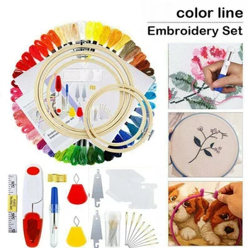 

DIY ic Embroidery Stitching Punch Needle Tool Stitching Punch Pen with Case Sets Craft Sewing Tool for Embroidery