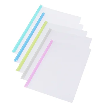 

2 Set of Sliding Bar Clamps File Folders A4 Orgnizer Contract Holder for Home School Office(Mixed Color)