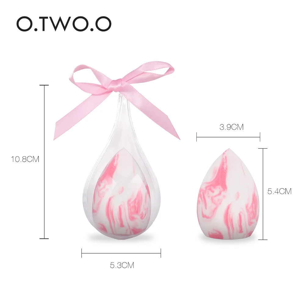 

O.TWO.O Facial makeup Makeup Sponge with Water-drop Shape Box Smooth Women's Makeup Foundation Cosmetic Puff to Make Up Tools