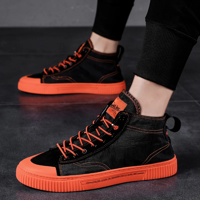 Punk Shoes Men High Top Trainers Men 