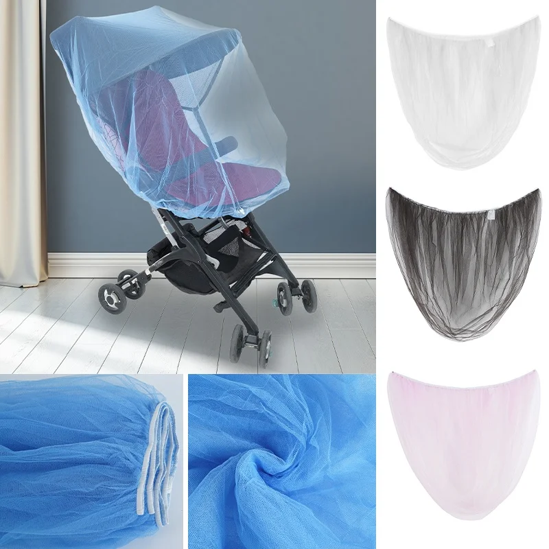 Stroller Mosquito Net Baby Stroller Pushchair Cart Insect Shield Net Mesh Safe Infants Protection Cover Accessories