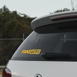 Новые 2шт Поддельные такси клейкая Эмблема 4 стиля забавные автомобильные наклейки для автомобильного стайлинга светоотражающий наклейки