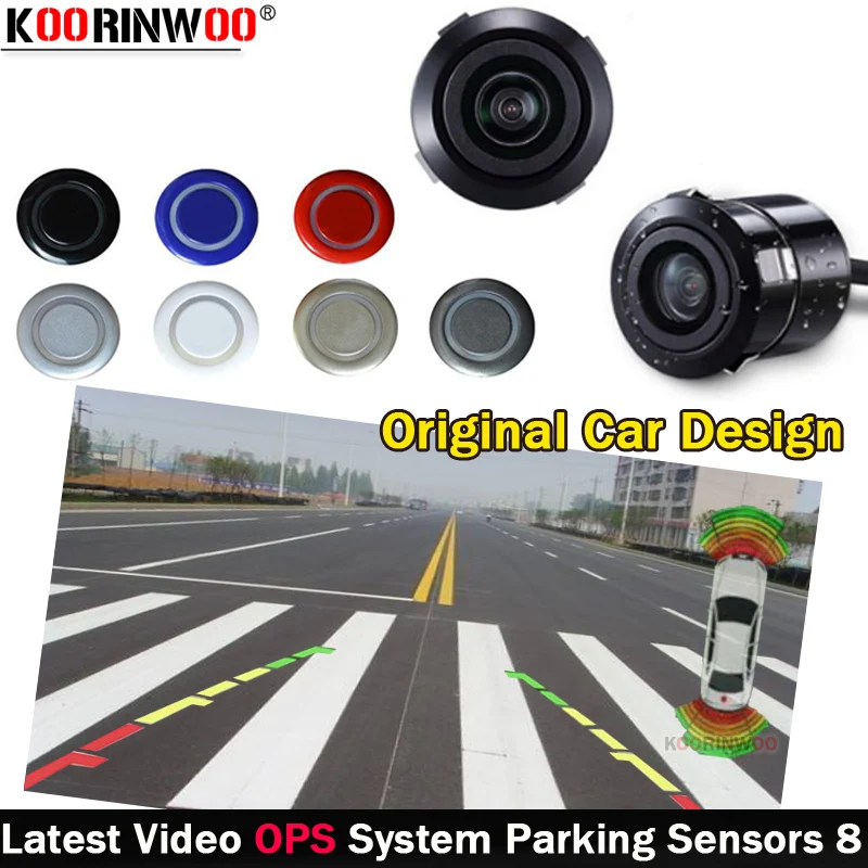 Koorinwoo Original Car OPS System Park sensor With AHD Camera Rearview Night Vision Parking Sensor 8 Front Reverse | Автомобили и