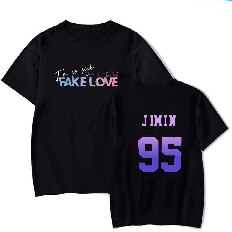 t-shirt 3 Kpop Футболка с имитацией любви 92jin 97jungkook Алфавит принт Bangtan мальчики Harajuku короткий рукав пуловер Футболка - Цвет: t-shirt 3