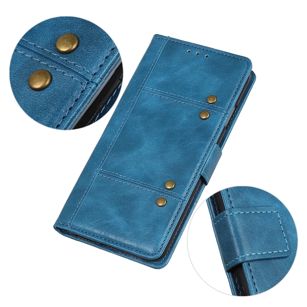 For Nokia 6.2 Case Full Protection PU Leather Folding Stand Shockproof Wallet Type Phone Protector Anti-Scratch Shockproof Coque