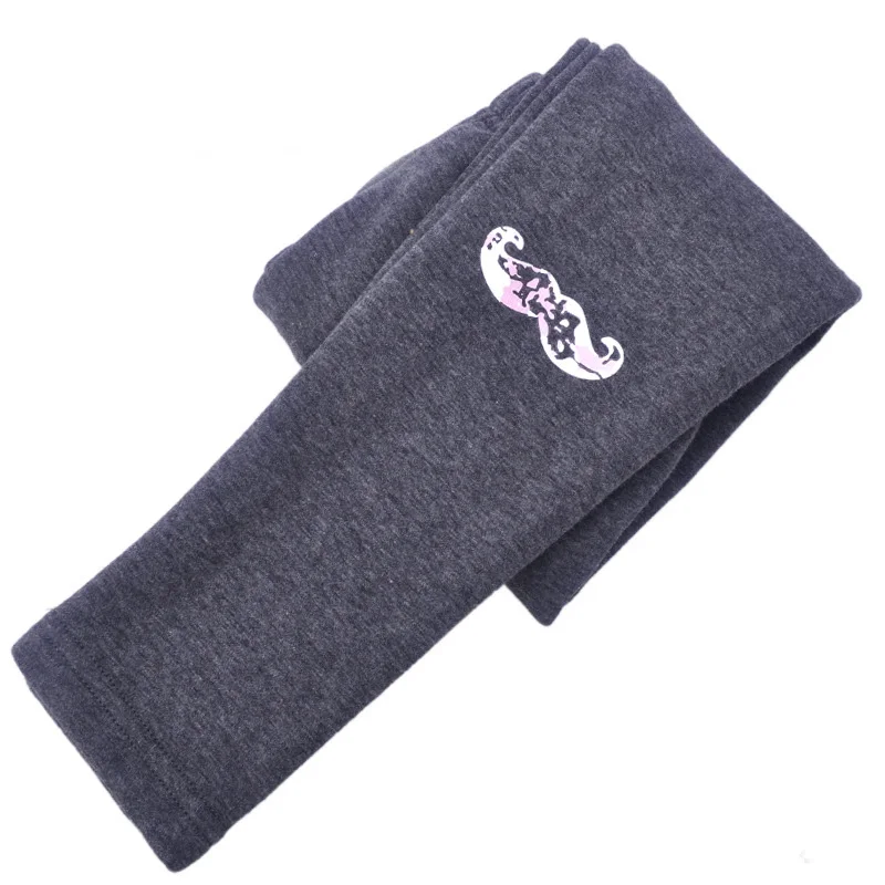 Pattern 3 DARK GREY Леггинсы для девочек; зимняя одежда для детей; коллекция года; плотные теплые брюки; хлопковые леггинсы с флисовой подкладкой; детские длинные штаны; Одежда для девочек - Цвет: Pattern 3 DARK GREY