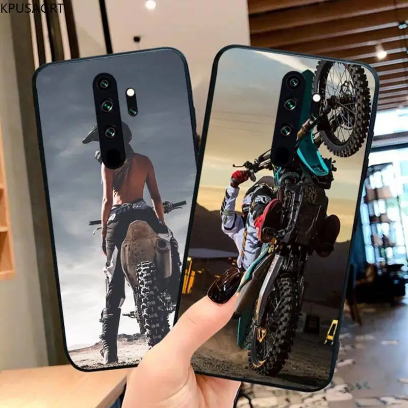 Motocross Moto Cross Dirtbikes Soft Rubber Phone Cover for Redmi Note 9 8 8T 8A 7 6 6A Go Pro Max K20 K30 | Мобильные телефоны и