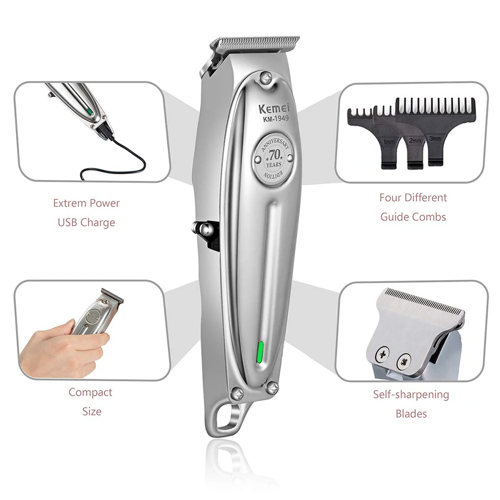 Hair Clipper Electric Hair Trimmer Cordless Rechargeable Beard Trimer Body Face Hair Clipper Electric Hair Cutting Machine