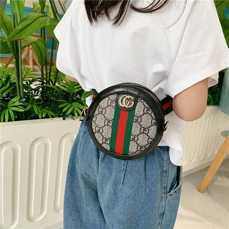 

Korean-style Girls Shoulder Bag Fashion Bag Fashion Children Chest Pack GIRL'S Accessories Purse Western Style Princess Small ro
