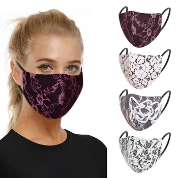 

PM2.5 Breathable Flower Face Mask Printed Masks Fabric Protective PM 2.5 Dust Mouth Cover Washable Reusable Mouth Mask#40