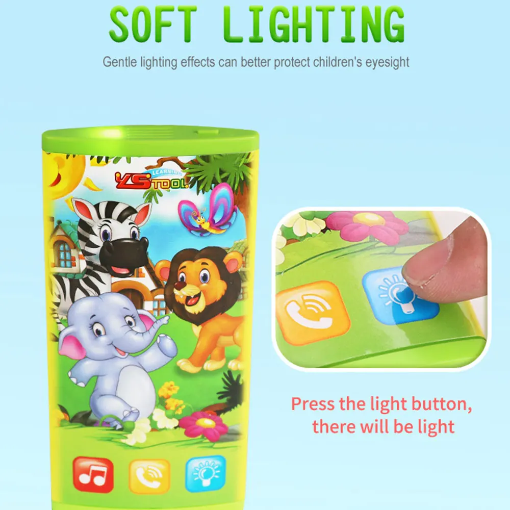 Double-Screen Touch Type Early Learning Phone Baby Learning Machine Study Teach Toy Interactive Learn Words Educational