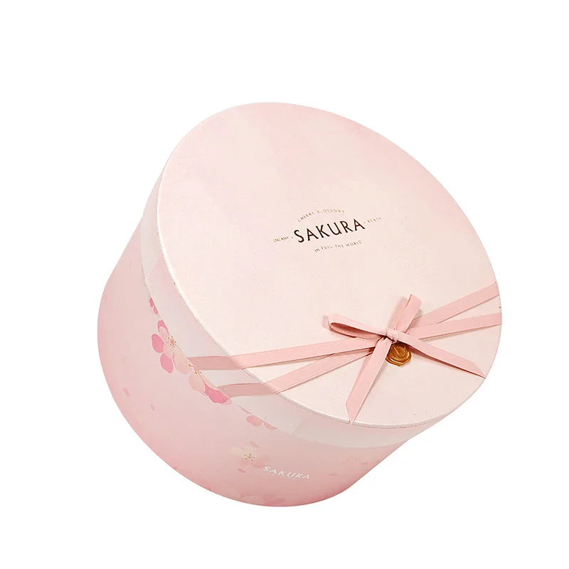 

Cardboard Round Boxs Luxury Colorful Shopping Recycled Paper Gift Packaging