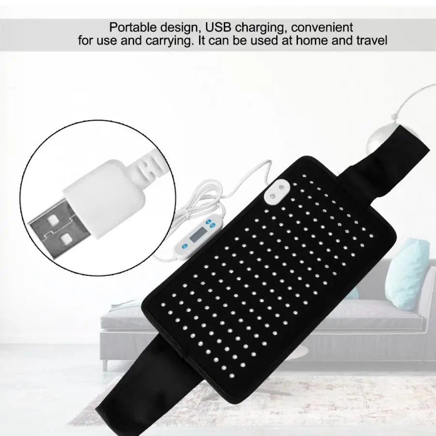 Red Light Therapy Wrap Muscle Pain Relief Body Care Waist Belt Braces relieving waist pain
