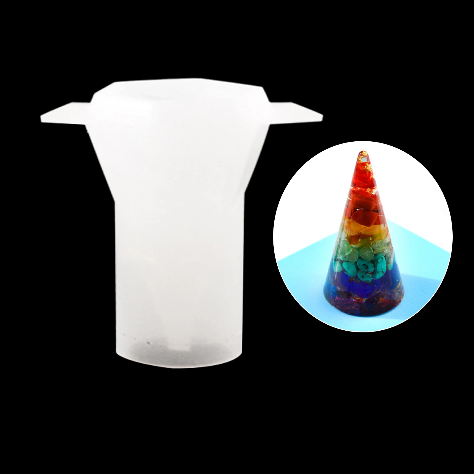 Силиконовые формы в форме конуса зеркальная энергия для рукоделия реалистичные
