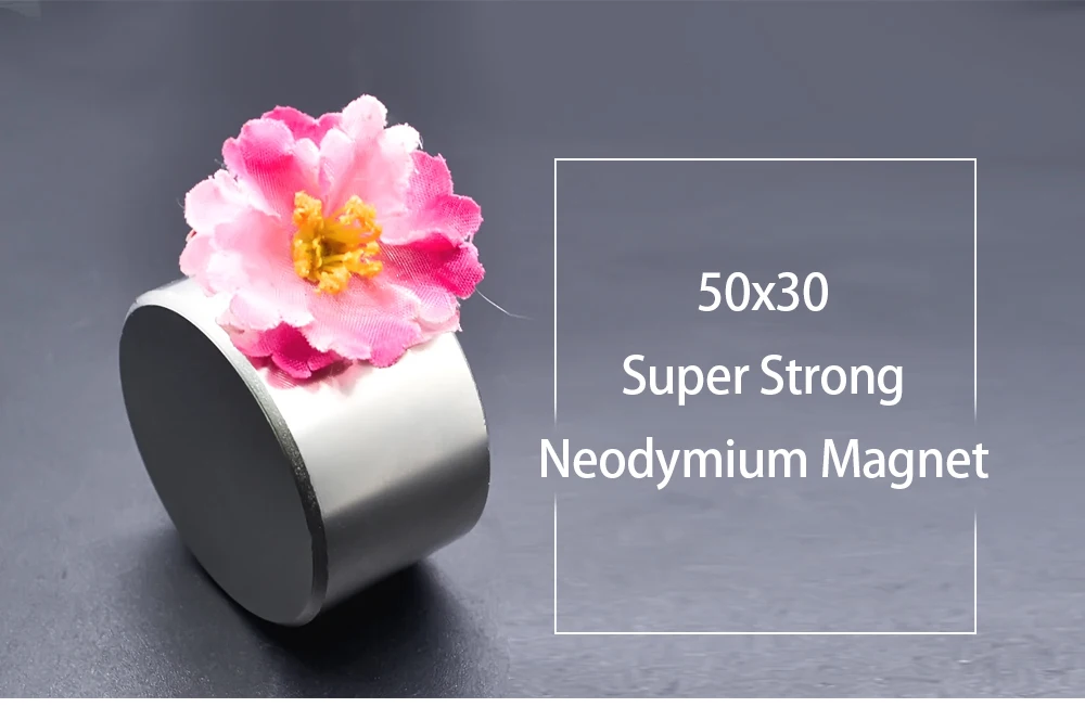 Магнит 1 шт./лот N52 диаметр 50x30 мм Горячий Круглый Магнит Сильные магниты редкоземельный неодимовый магнит мощный постоянный магнит