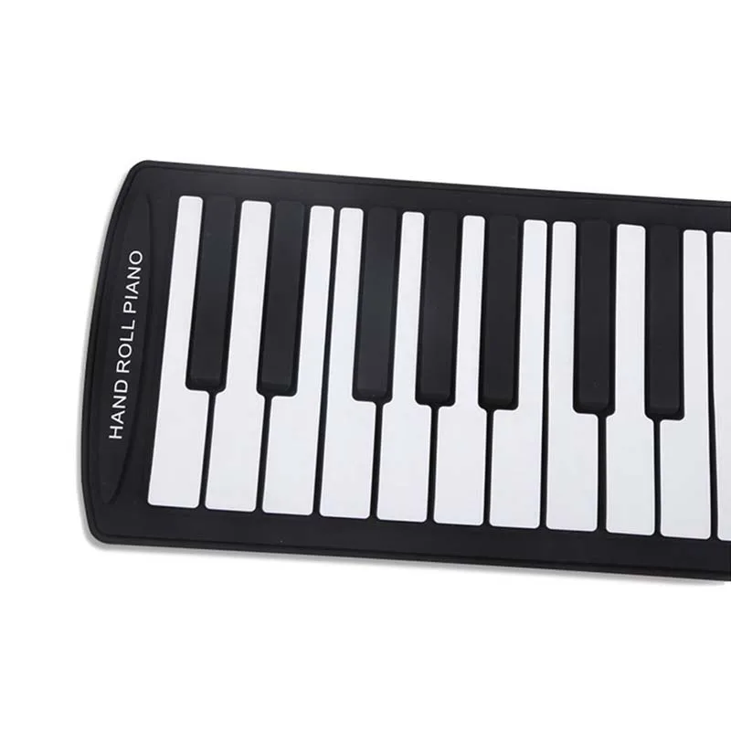 Качественный портативный 61 клавишный гибкий рулон пианино USB MIDI электронная клавиатура ручной рулон пианино