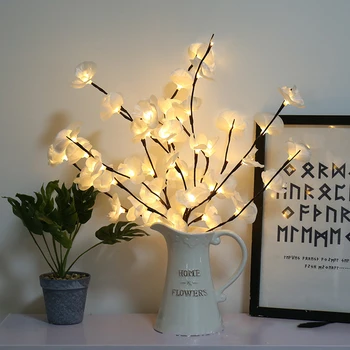 Led Simulatie Flower Fairy String Lights Nep Bloem Tak Kerst Krans Bruiloft Valentijnsdag Evenement Partij Decoratie Led Simulatie Flower Fairy String Lights Nep Bloem Tak Kerst Krans Bruiloft Valentijnsdag Evenement Partij Decoratie
