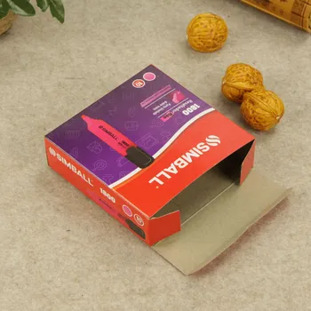 

Custom Matte fancy black recycled paper gift box divide chocolate packaging boxes with logo printing ---DH11894