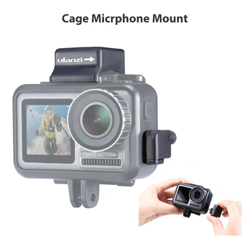 Аудио адаптер для CYNOVA для DJI Osmo действие Микрофон внешний 3,5 мм крепление для микрофона разъем TRS для DJI Osmo