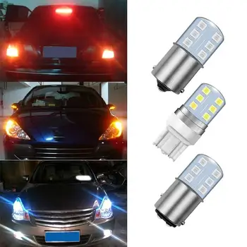 

2pcs NEW 1157 2835 12SMD 1156 T20 LED Bright Lgiht Turn Brake Reverse Lamp Bulb