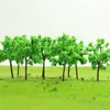 50pcs N Z Gauge Model Train Layout Model Trees Green 1:150 42mm D4524
