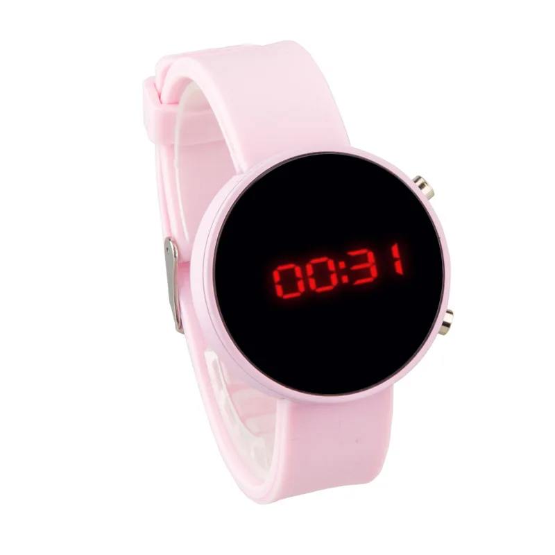 Children's Digital Watch Fashion Pink Strap Sports Electronic Wrist Watches Boys Girls Cute Cartoon Clock Kids Baby Gifts Reloj