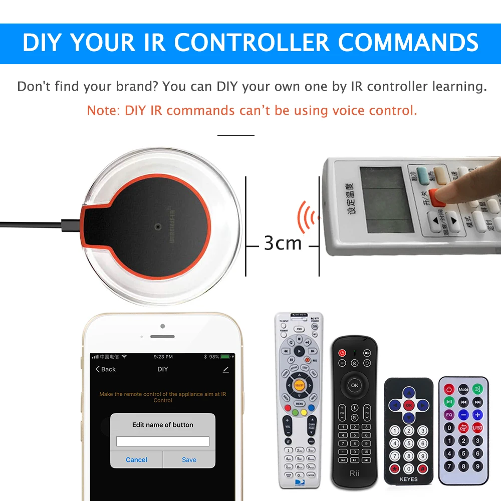 Tuya WiFi-IR Infrared remote control Wi-Fi Control Center intelligent life application Universal remote control Yours infrared