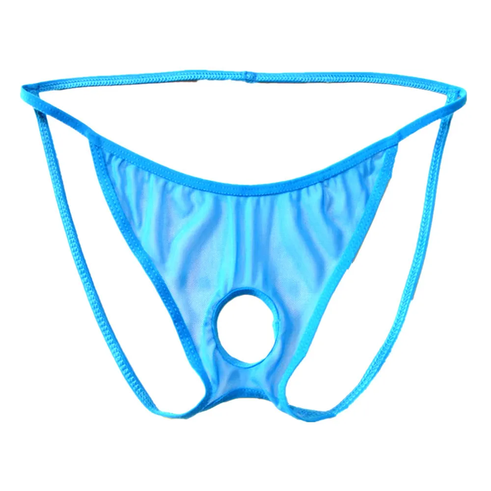 Мужские стринги с открытой промежностью мини дизайн мужские отверстиями ультра