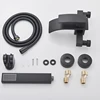 MYQualife Matte Black Bathroom Faucet 2 Function Bathtub Facuet  Wall Mounting Cold and Hot Shower Faucet 5