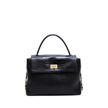 Женская сумка с крокодиловым узором, кожаная сумка с цепью на одно плечо, ручная сумка через плечо