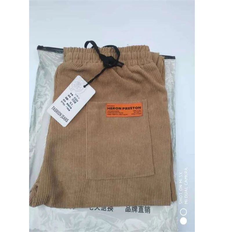 Autumn Winter Men Harem Pants Hip Hop Outdoor Male Baggy Jogging Corduroy Pants New Fashion Streetwear Thick Men's Trousers men harem pants