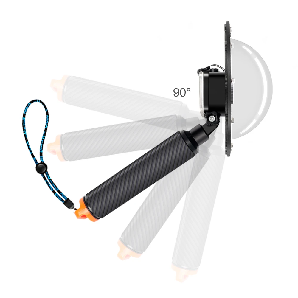 Porta à Prova Case da Habitação de Mergulho com Alça Flutuante para Dji Lente da Câmera Ruigpro ''dome Água Osmo Ação Acessórios 6 d' - Image 3