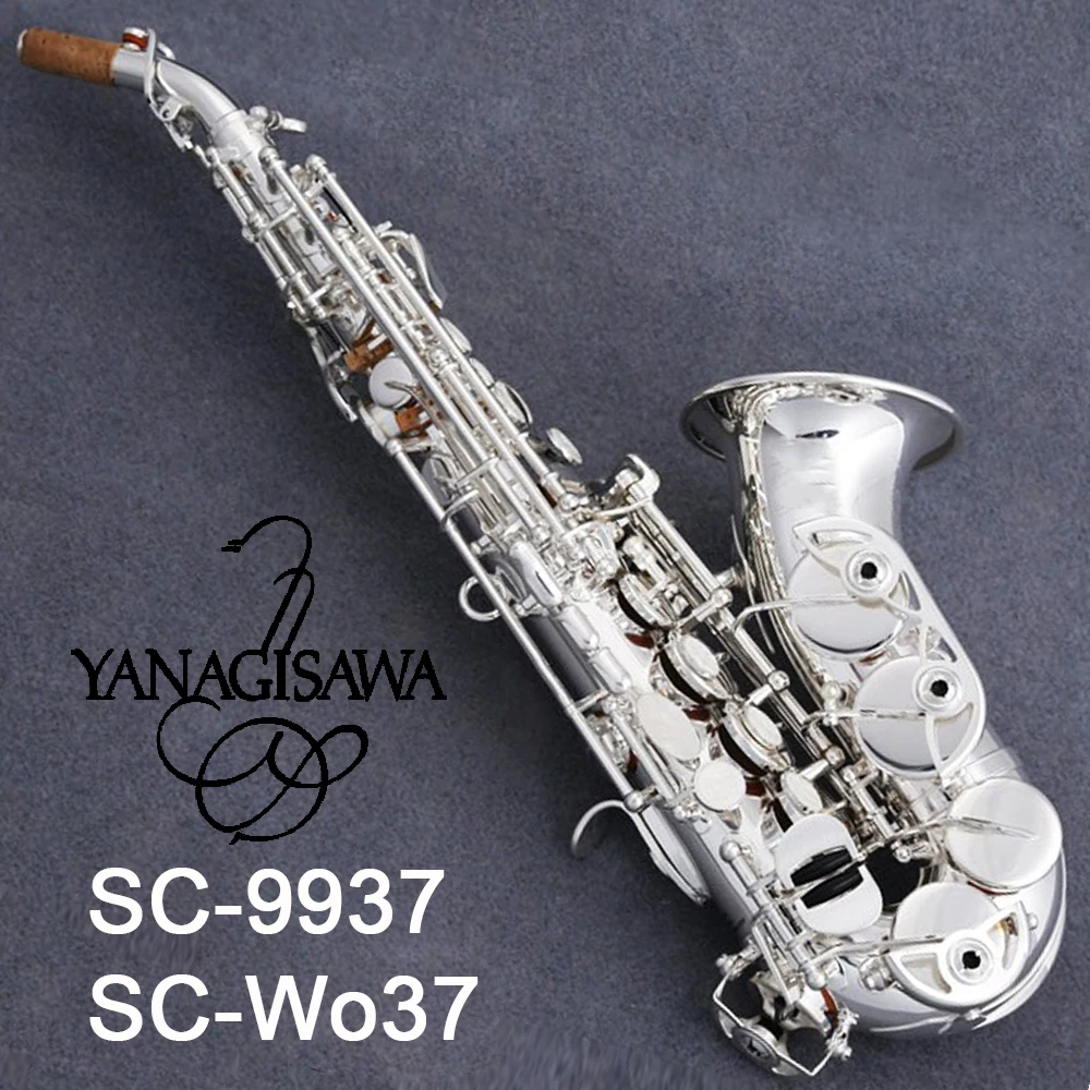 

Brand new Curved Soprano Saxophone YANAGISAWA SC-9937 B Nickel silver Sax soprano professional musical instruments with case