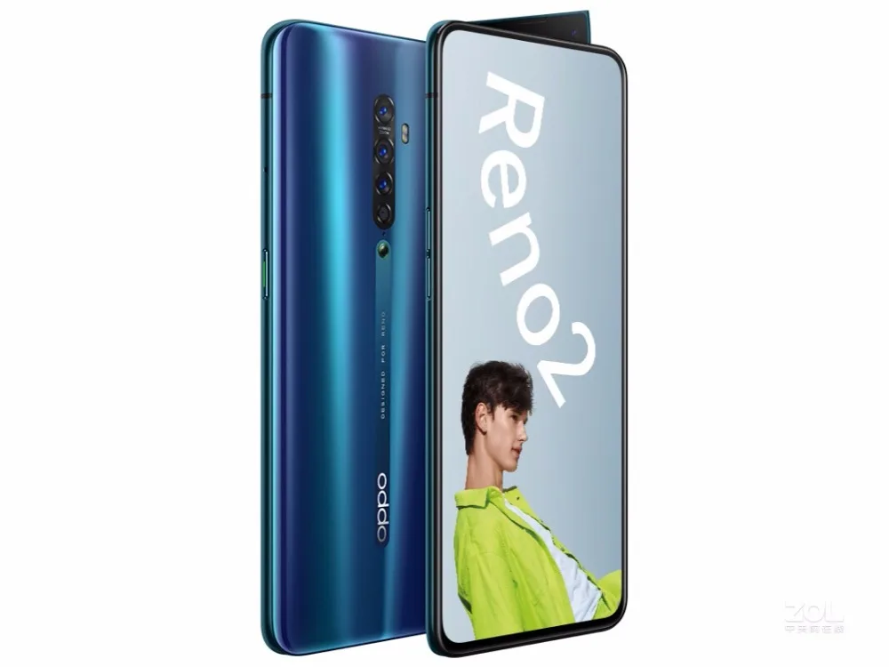 ddr4 ram New Original Oppo Reno 2 20x zoom Mobile Phone Snapdragon 730 6.5" 2400X1080 8GB RAM128GB ROM  5 Cameras VOCC 3.0 Fingerprint ddr4 ram