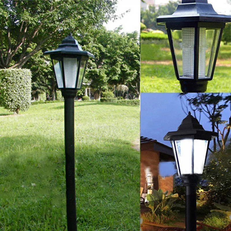 Solar Power Garden LED Wall Light Outdoor Garden Lamp Yard Waterproof Fence Lamp 