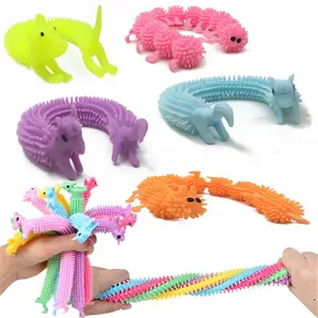 

3pcs Worm Noodle Stretch String TPR Rope Anti Stress Toys String Fidget Autism Vent Toys