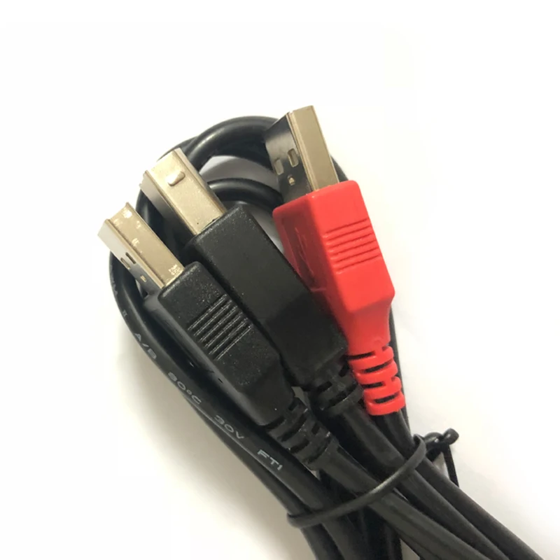 Hantak USB Data Cable Various Oscilloscope Data Cable 6074BE 1008C 3 Plugs to Connect Multimeters Various Instrument Cables