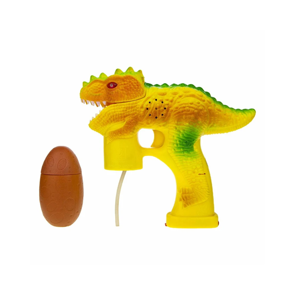 1toy Мы-шарики Пистолет с мыльными пузырями "Динозавр" желто-зеленый 70 мл |