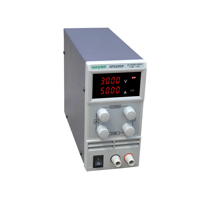 

High quality KPS305DF 0-30V/0-5A 110V-230V 0.1V/0.001A EU LED Digital Adjustable Switch DC Power Supply mA display