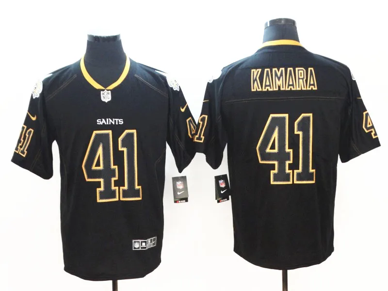 Мужчины Орлеан Элвин Камара Drew Brees Майкл Томас Vapor Untouchable Limited Jersey - Цвет: Темно-серый