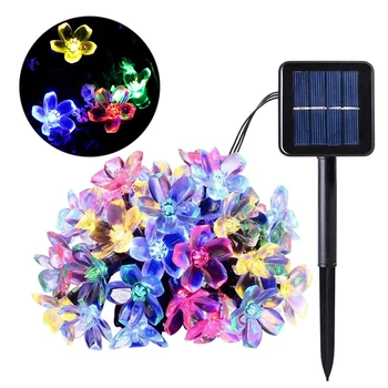 

Solar Strings Lights Flower Solar Fairy Lights 7M 50 LED Flower Lights For Outdoor Home Lawn Wedding Patio String Garden Lights
