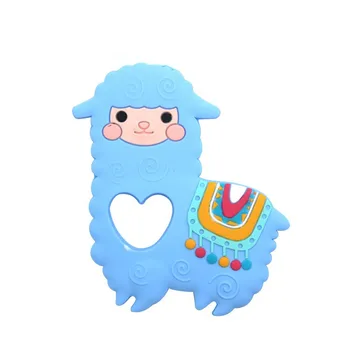 

1pc BPA Free Cartoon Alpaca Silicone Baby Teethers Baby Teething Nursing Tiny Rod Product Accessories For Pacifier Baby Gift