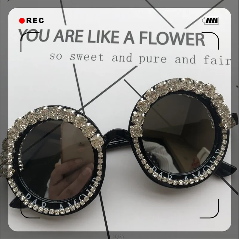 Sunday пляжные Солнцезащитные очки женские модные нежные пчелиные серии круглые буквы оправа стиль красивые UV400 Солнцезащитные очки