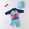 Traje de baño + sombrero para bebé, conjunto de 2 uds. De ropa de surf, traje de baño para niño pequeño, traje de baño para playa ► Foto 2/6