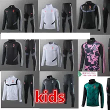 Детская тренировочная куртка 19, 20, N98, пальто, новая футбольная Джерси juvees, домашняя одежда Ronaldo DE LIGT RABIOT, Детский комплект, куртка, комплект, Футбольная майка