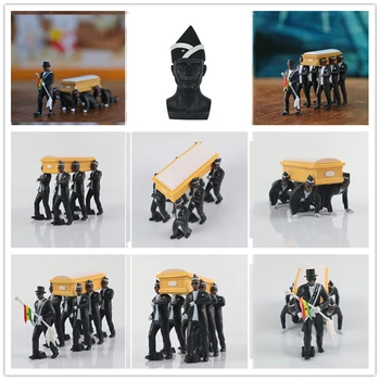 

5D Diamond Embroidery Full Drill Ghanaian Dancing Pallbearers Coffin Dancing Figure Diamond Painting Cross Stitch Art Wall Decor