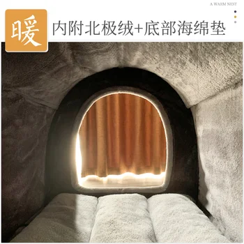 

Dog House Winter House Type Enclosed Dog House Indoor Delivery Room Pet Kennel Large Dog Winter Warm Nest